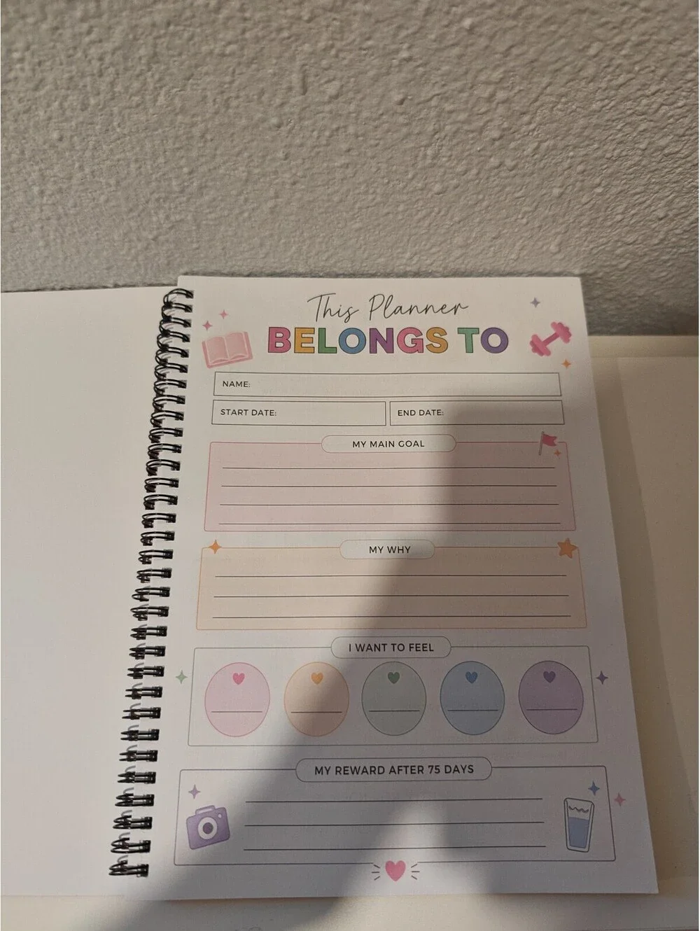 75 Soft Challenge Daily Journal Planner